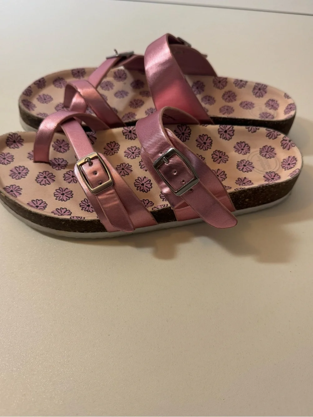 Kid’s Pink Double-Strap Comfort Sandals